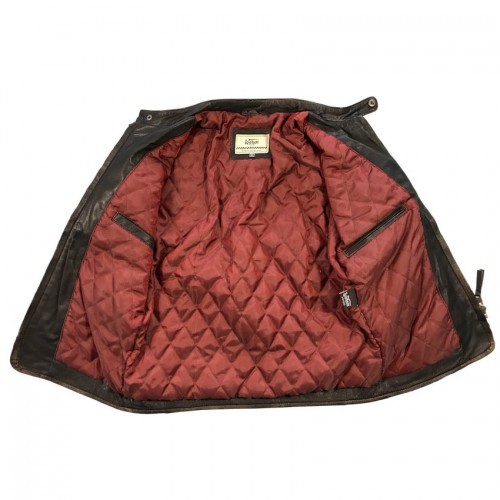 Lederjacke Jo Siffert dunkelbraun