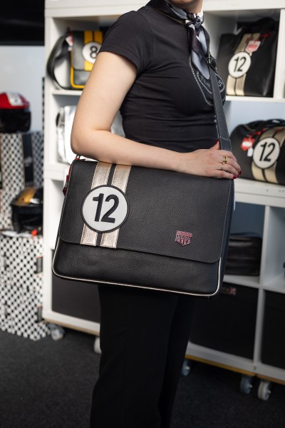 Vintage Messengerbag NO.12 black&gold