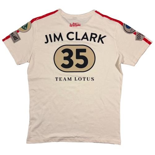 T-Shirt Jim Clark Ollon-Villars 1965 weiß