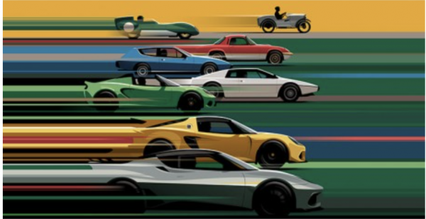 70th Anniversary Lotus Poster